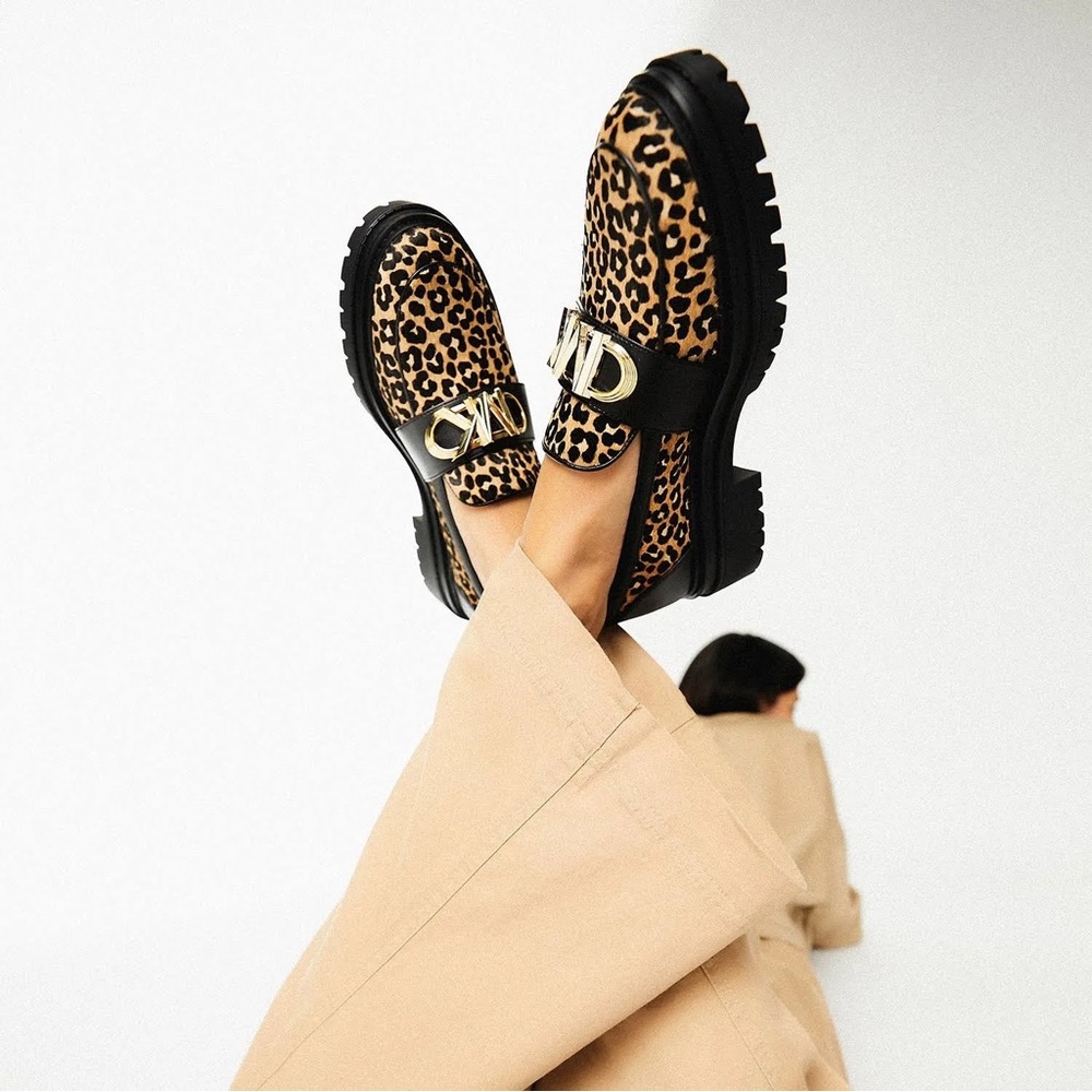 Imported Michael kors Leopard Print Calf Hair Loafer